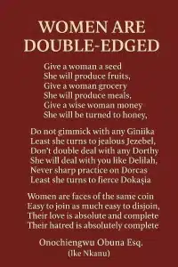 women are like double egde